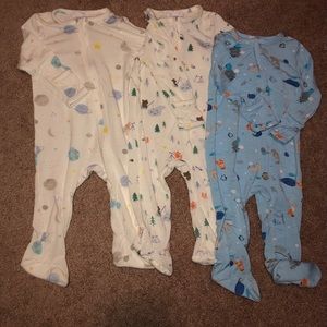 Angel Dear footies 3-6 months (6 total)